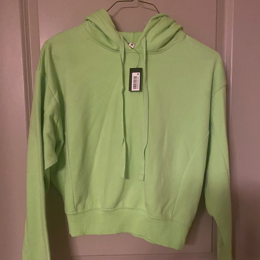 Express Neon Green Sweatshirt Sweater Hoodie